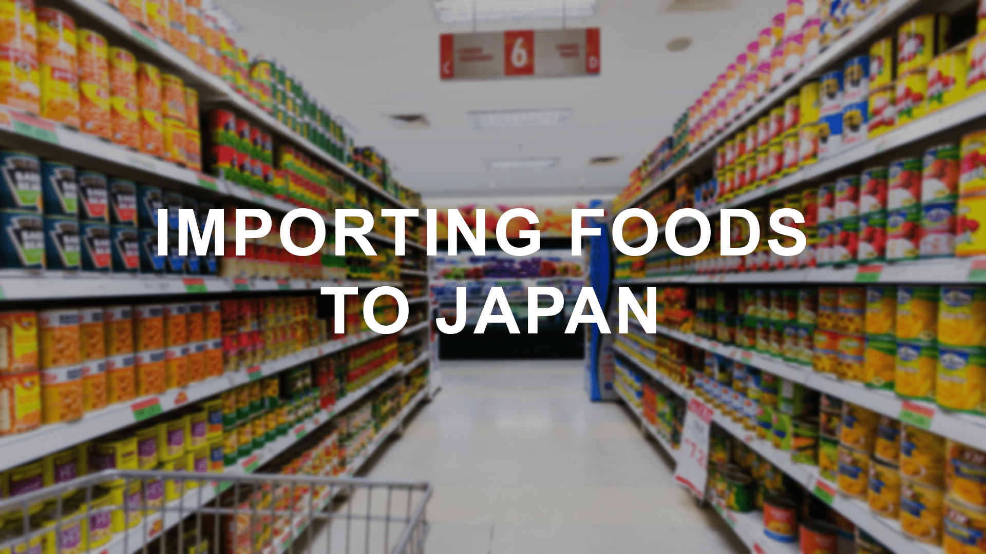 向日本进口食品。你需要知道什么？