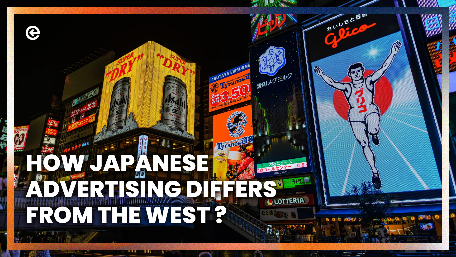 Wie unterscheidet sich die japanische Werbung vom Westen?