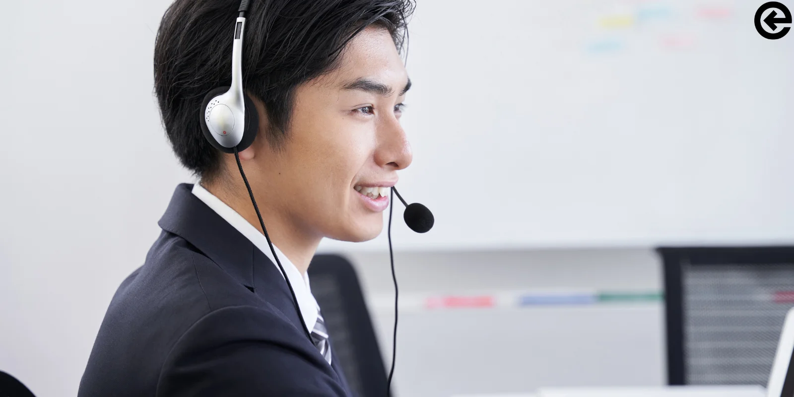 Smiling Japanese After-Sales Care Person